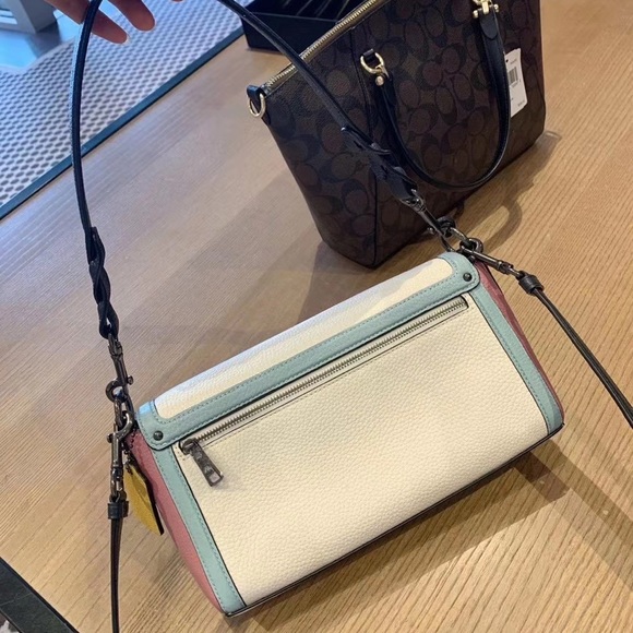 Coach Jade Shoulder Bag In Colorblock - Picture 8 of 12